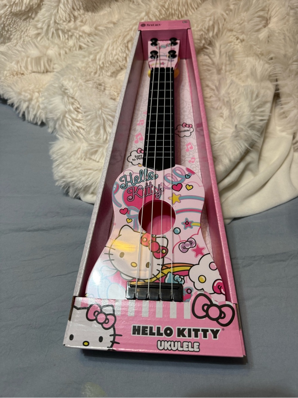 Hello Kitty Pink Graphic Kids Ukulele